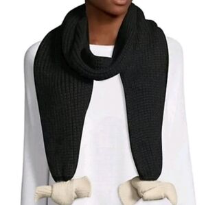 Helen Berman Black and White  Bow  Tie Scarf. NWT